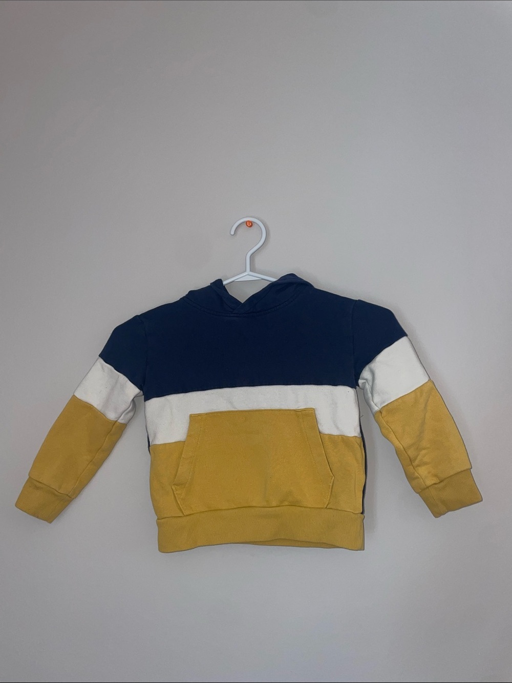 Toddler Boys Yellow Pullover Hoodie